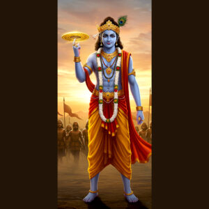 KRISHNA-THE DIVINE WARRIOR-Designed by Templatesmountain